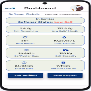 IoT based Low Salt Alarm for softener